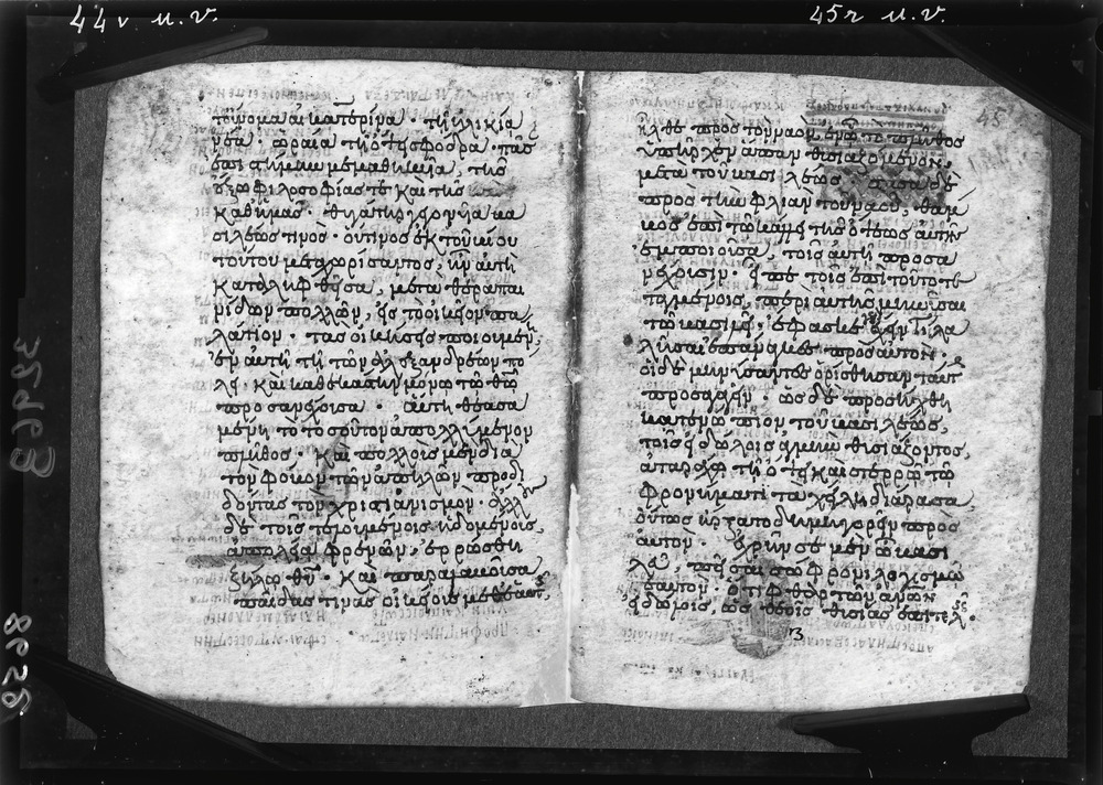 Grottaferrata, Biblioteca Statale del Monumento Nazionale, Ms. ß [beta].X (Crypt. Gr.3)
doc_08652
Keywords: Grottaferrata Abbazia Ms. B.ß [Beta].X (Crypt. Gr.3), Palinsesti, Fotografie UV, 9. sec., 10. sec., Grottaferrata Abbazia