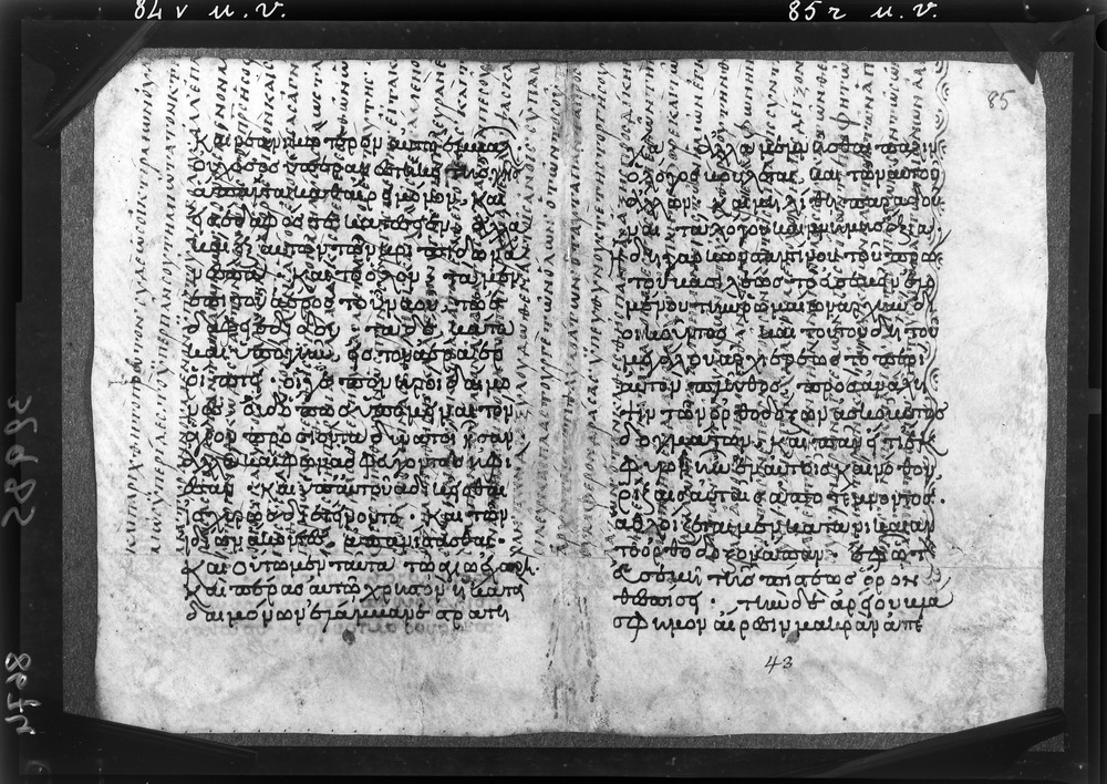 Grottaferrata, Biblioteca Statale del Monumento Nazionale, Ms. ß [beta].X (Crypt. Gr.3)
doc_08674
Keywords: Grottaferrata Abbazia Ms. B.ß [Beta].X (Crypt. Gr.3), Palinsesti, Fotografie UV, 9. sec., 10. sec., Grottaferrata Abbazia
