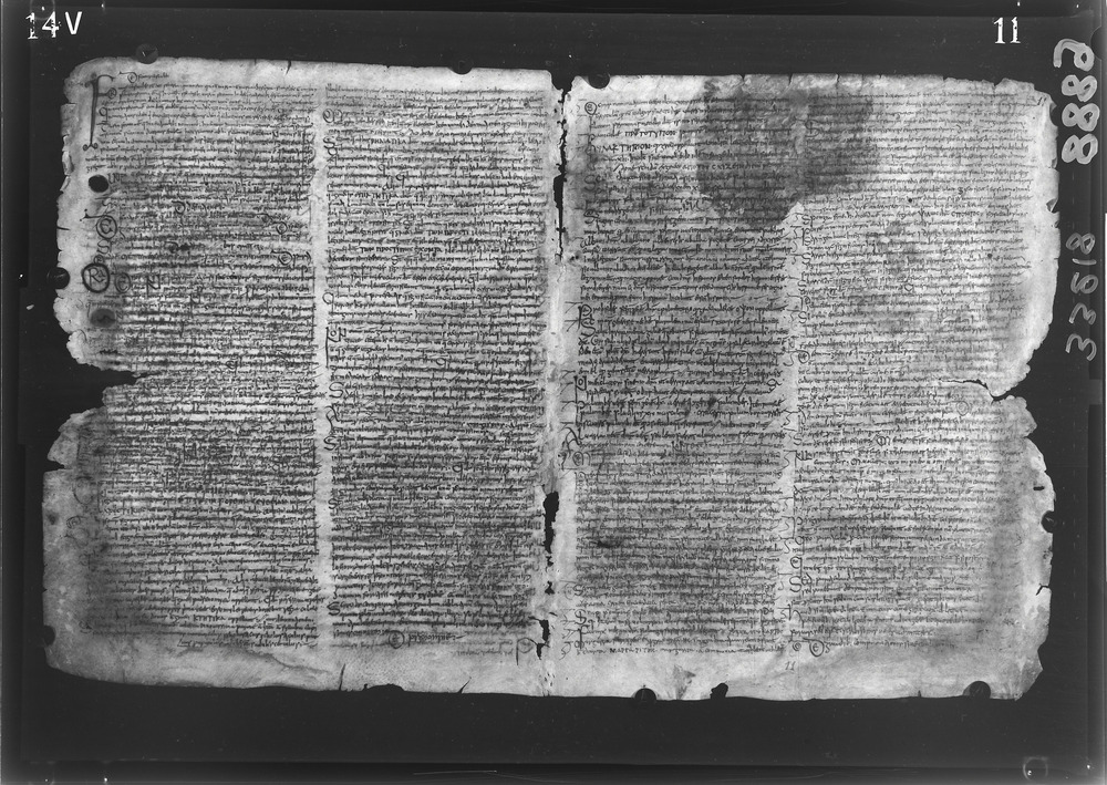 Napoli, Biblioteca Nazionale Vittorio Emanuele 3., Ms. IV.A.8
doc_08889
Keywords: BNN Ms. IV.A.8, Fasc.407/1969, Palinsesti, Fotografie UV, 6. sec., 8. sec., BNN