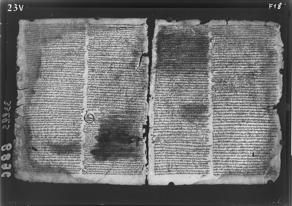Napoli, Biblioteca Nazionale Vittorio Emanuele 3., Ms. IV.A.8
doc_08896
Keywords: BNN Ms. IV.A.8, Fasc.407/1969, Palinsesti, Fotografie UV, 6. sec., 8. sec., BNN