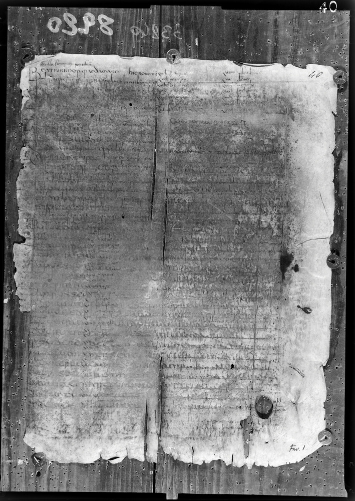 Napoli, Biblioteca Nazionale Vittorio Emanuele 3., Ms. IV.A.8
doc_08920
Keywords: BNN Ms. IV.A.8, Fasc.407/1969, Palinsesti, Fotografie UV, 6. sec., 8. sec., BNN