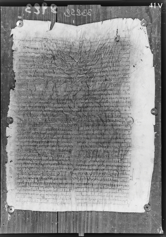 Napoli, Biblioteca Nazionale Vittorio Emanuele 3., Ms. IV.A.8
doc_08923
Keywords: BNN Ms. IV.A.8, Fasc.407/1969, Palinsesti, Fotografie UV, 6. sec., 8. sec., BNN