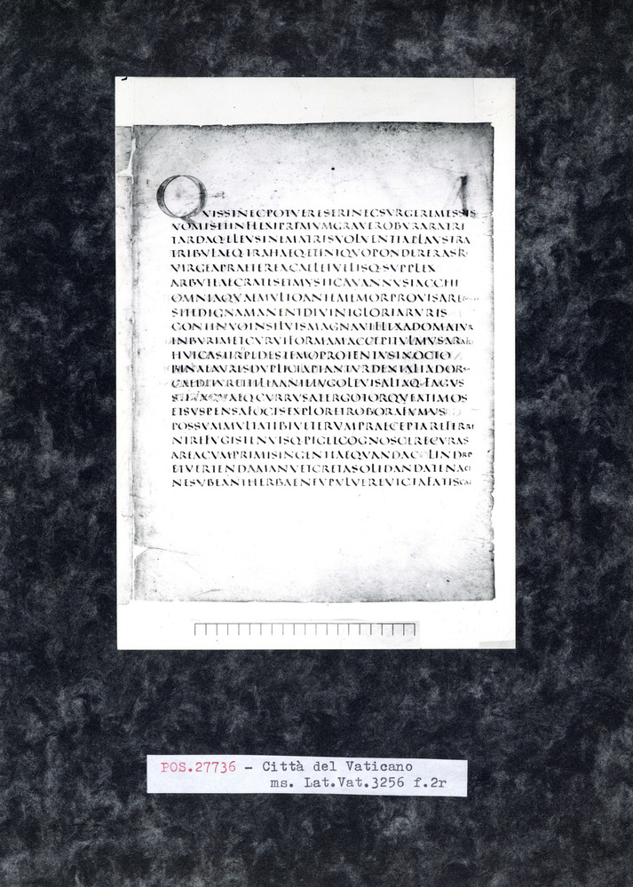 Città del Vaticano, Biblioteca Apostolica Vaticana, Vat. lat. 3256
pos_27736
Keywords: BAV Vat. lat. 3256, 6. sec., BAV