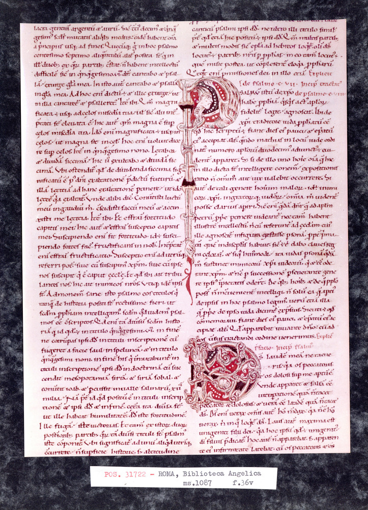 Roma, Biblioteca Angelica, Ms. 1087
pos_31722
Keywords: Angelica Ms. 1087, Decorazioni antropomorfe, Angelica