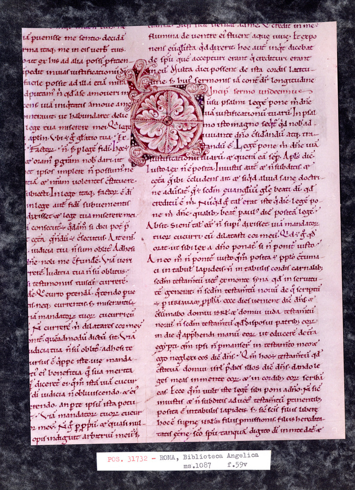 Roma, Biblioteca Angelica, Ms. 1087
pos_31732
Keywords: Angelica Ms. 1087, Angelica