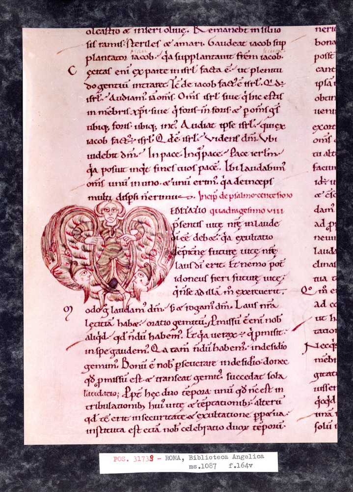 Roma, Biblioteca Angelica, Ms. 1087
pos_31739
Keywords: Angelica Ms. 1087, Decorazioni antropomorfe, Angelica