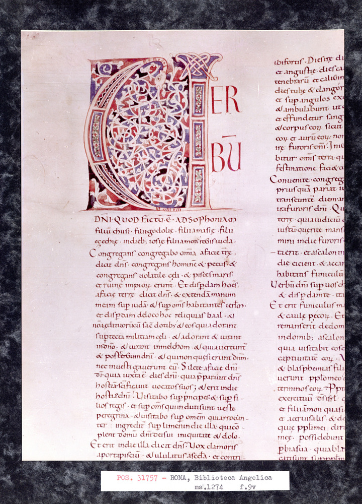 Roma, Biblioteca Angelica, Ms. 1274
pos_31757
Keywords: Angelica Ms. 1274, 11. sec., Angelica