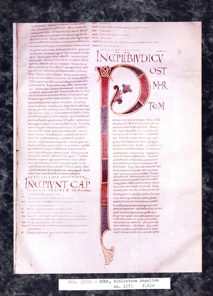 Roma, Biblioteca Angelica, Ms. 1273
pos_31799
Keywords: Angelica Ms. 1273, 10. sec., Angelica