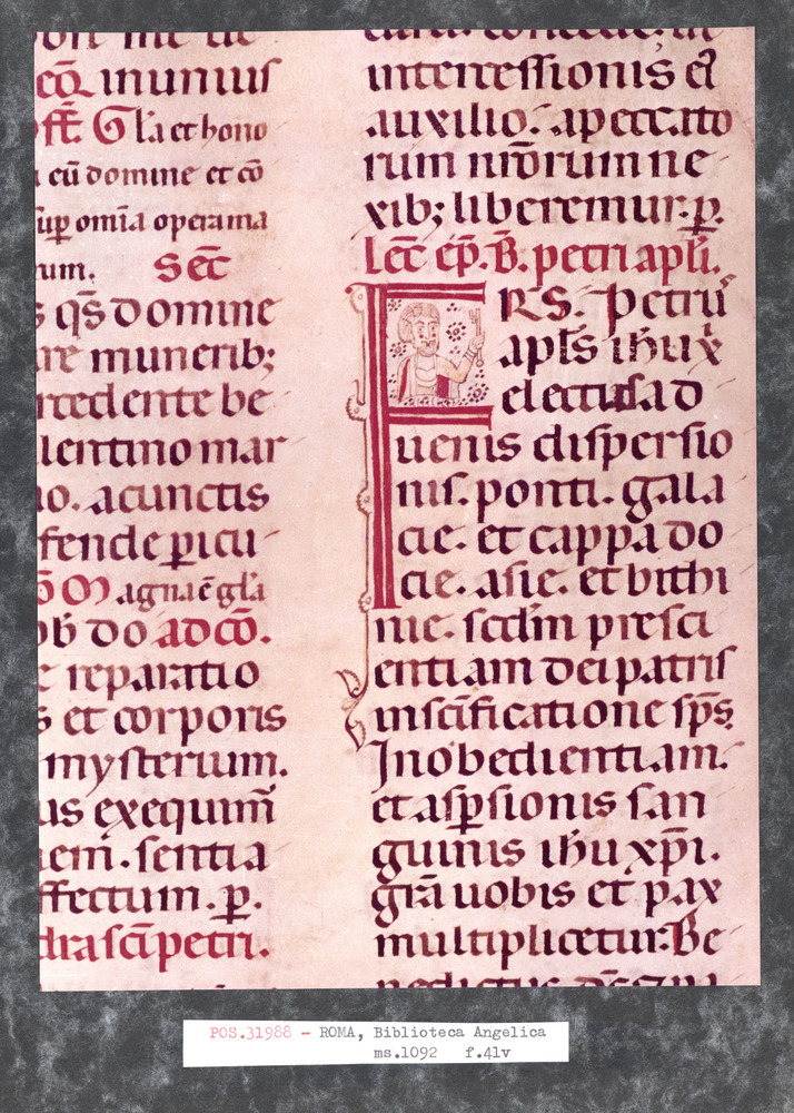 Roma, Biblioteca Angelica, Ms. 1092
pos_31988
Keywords: Angelica Ms. 1092, Decorazioni antropomorfe, 9. sec., Angelica
