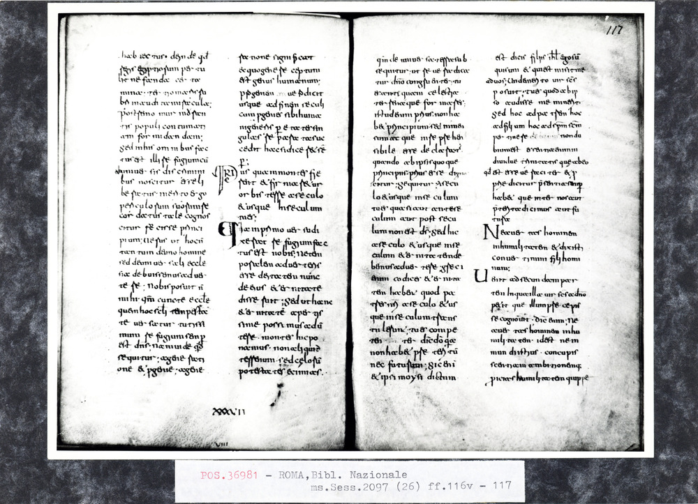 Roma, Biblioteca Nazionale Centrale, Sess. 2097
pos_36981
Keywords: BNCR Sess. 2097, 9. sec., BNCR