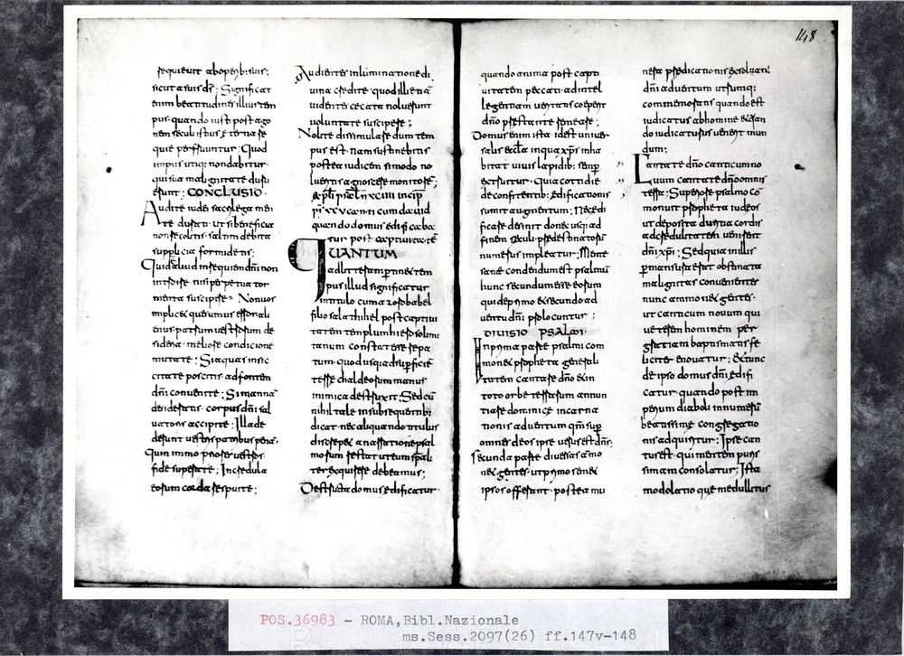 Roma, Biblioteca Nazionale Centrale, Sess. 2097
pos_36983
Keywords: BNCR Sess. 2097, 9. sec., BNCR