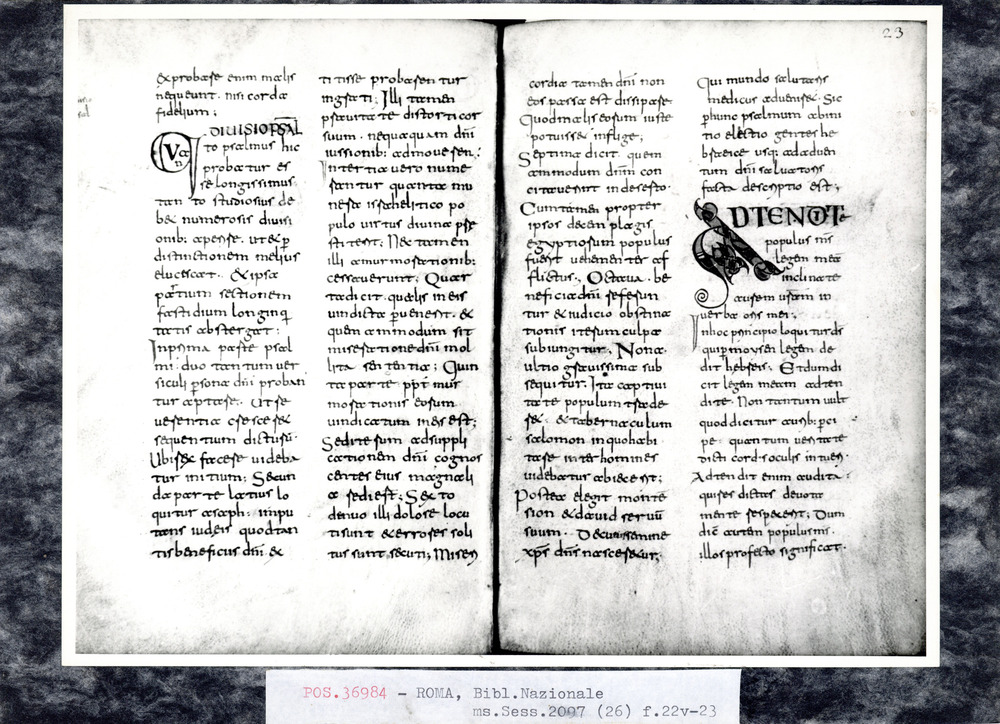 Roma, Biblioteca Nazionale Centrale, Sess. 2097
pos_36984
Keywords: BNCR Sess. 2097, 9. sec., BNCR