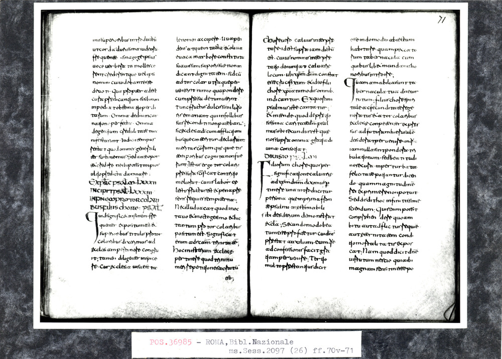 Roma, Biblioteca Nazionale Centrale, Sess. 2097
pos_36985
Keywords: BNCR Sess. 2097, 9. sec., BNCR