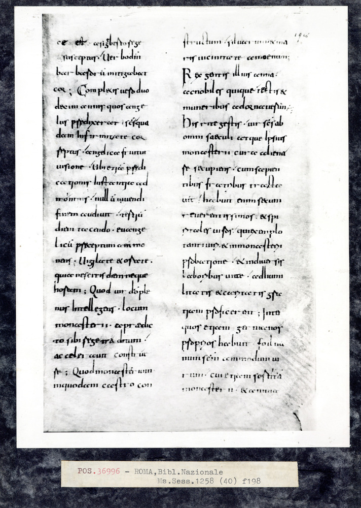 Roma, Biblioteca Nazionale Centrale, Sess. 40
pos_36996
Keywords: BNCR Sess. 40, 9. sec., BNCR