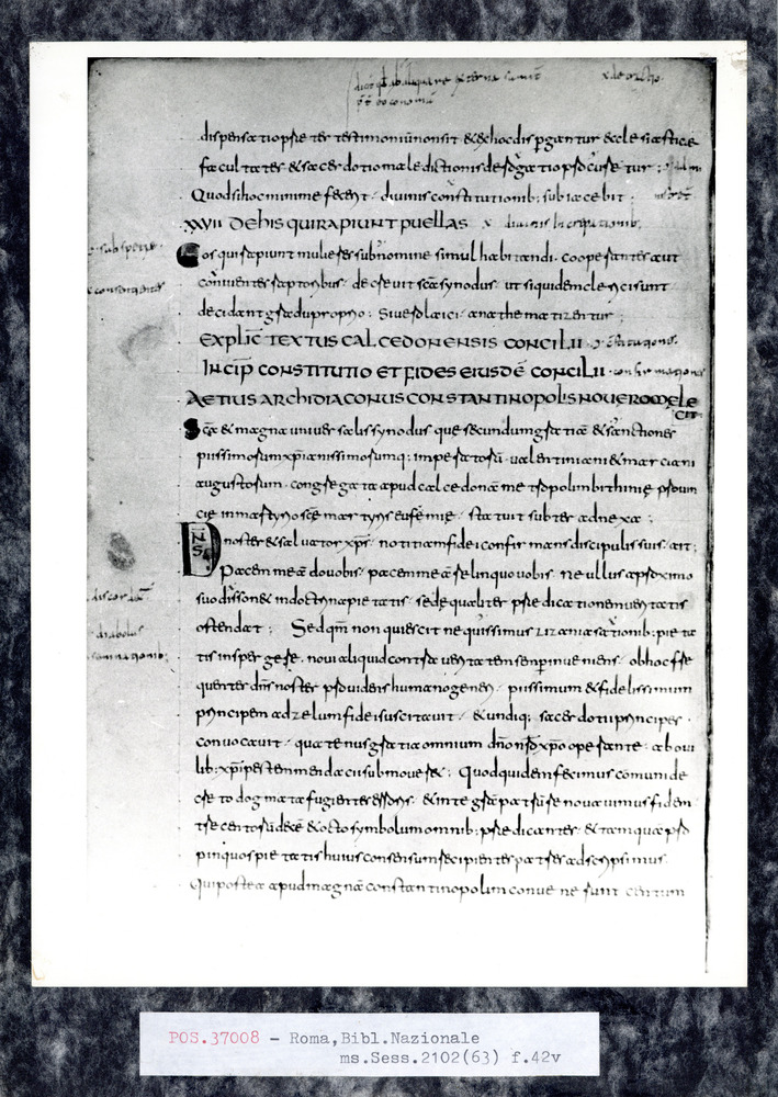 Roma, Biblioteca Nazionale Centrale, Sess. 2102
pos_37008
Keywords: BNCR Sess. 2102, 9. sec., BNCR