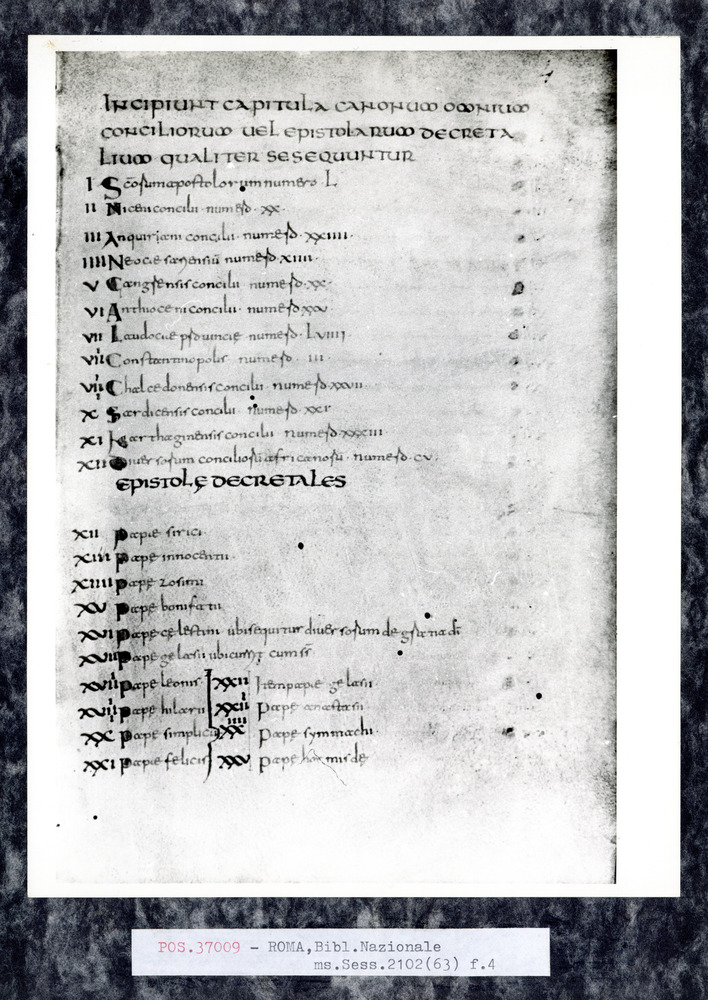 Roma, Biblioteca Nazionale Centrale, Sess. 2102
pos_37009
Keywords: BNCR Sess. 2102, 9. sec., BNCR