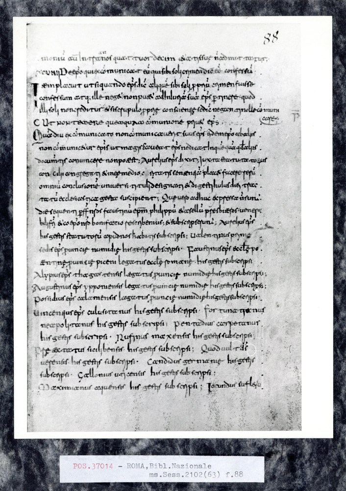 Roma, Biblioteca Nazionale Centrale, Sess. 2102
pos_37014
Keywords: BNCR Sess. 2102, 9. sec., BNCR