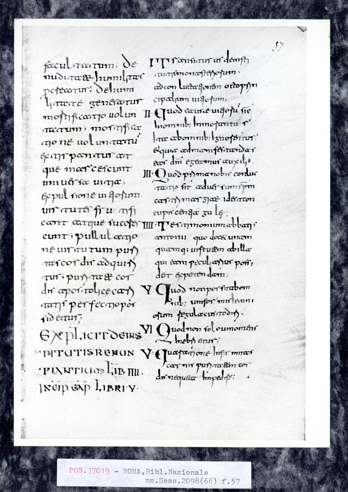 Roma, Biblioteca Nazionale Centrale, Sess. 2098
pos_37019
Keywords: BNCR Sess. 2098, 9. sec., BNCR