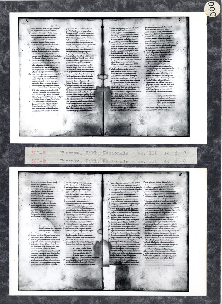 Firenze, Biblioteca Nazionale Centrale, Ms. III.23
doc_00500_07
Keywords: BNCF Ms. III.23, BNCF