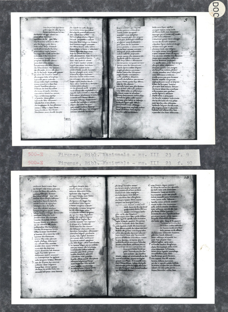 Firenze, Biblioteca Nazionale Centrale, Ms. III.23
doc_00500_10
Keywords: BNCF Ms. III.23, BNCF