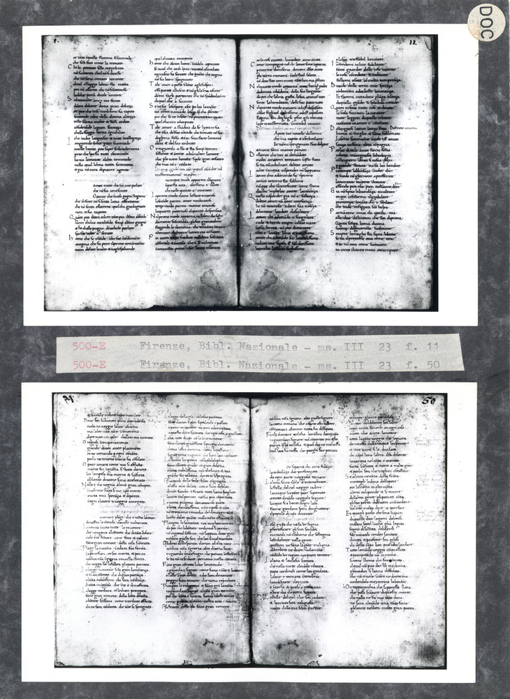 Firenze, Biblioteca Nazionale Centrale, Ms. III.23
doc_00500_11
Keywords: BNCF Ms. III.23, BNCF
