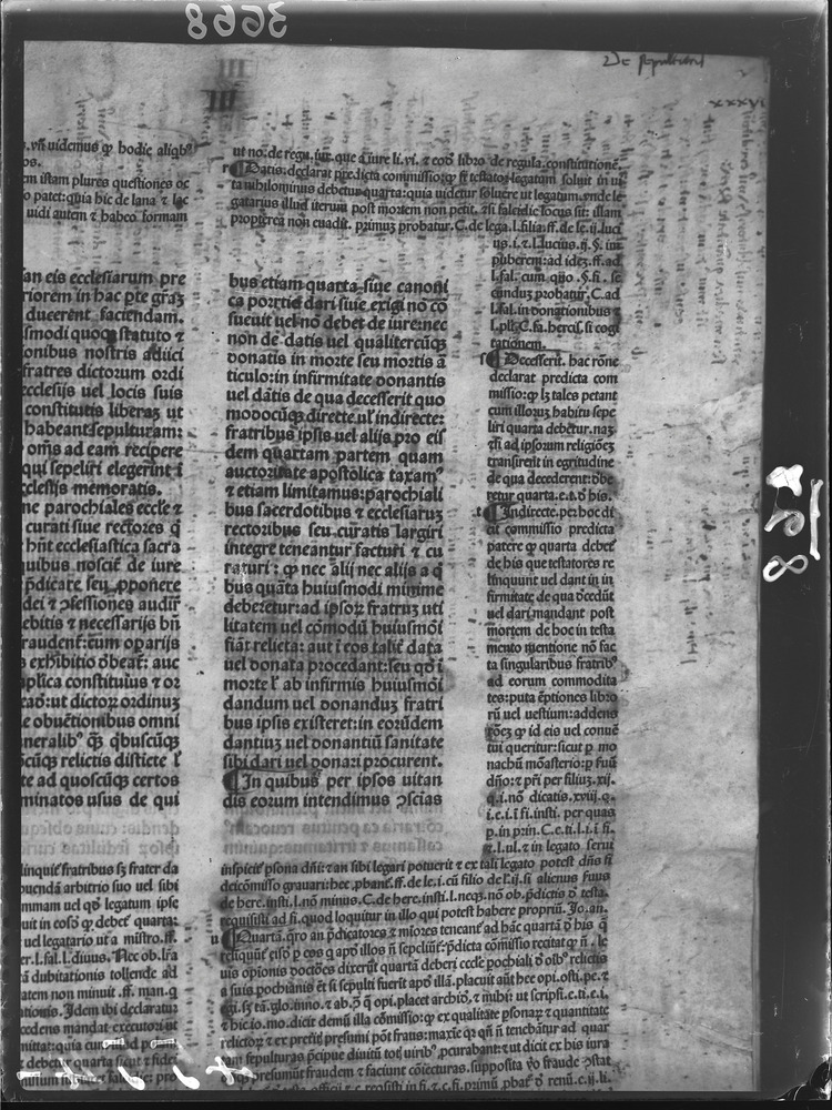 Manoscritto su pergamena “Costituzioni Clementine” con testo palinsesto
doc_00268_36r_b
Keywords: Gruppo 3851, Palinsesti, Incunaboli, Fotografie UV