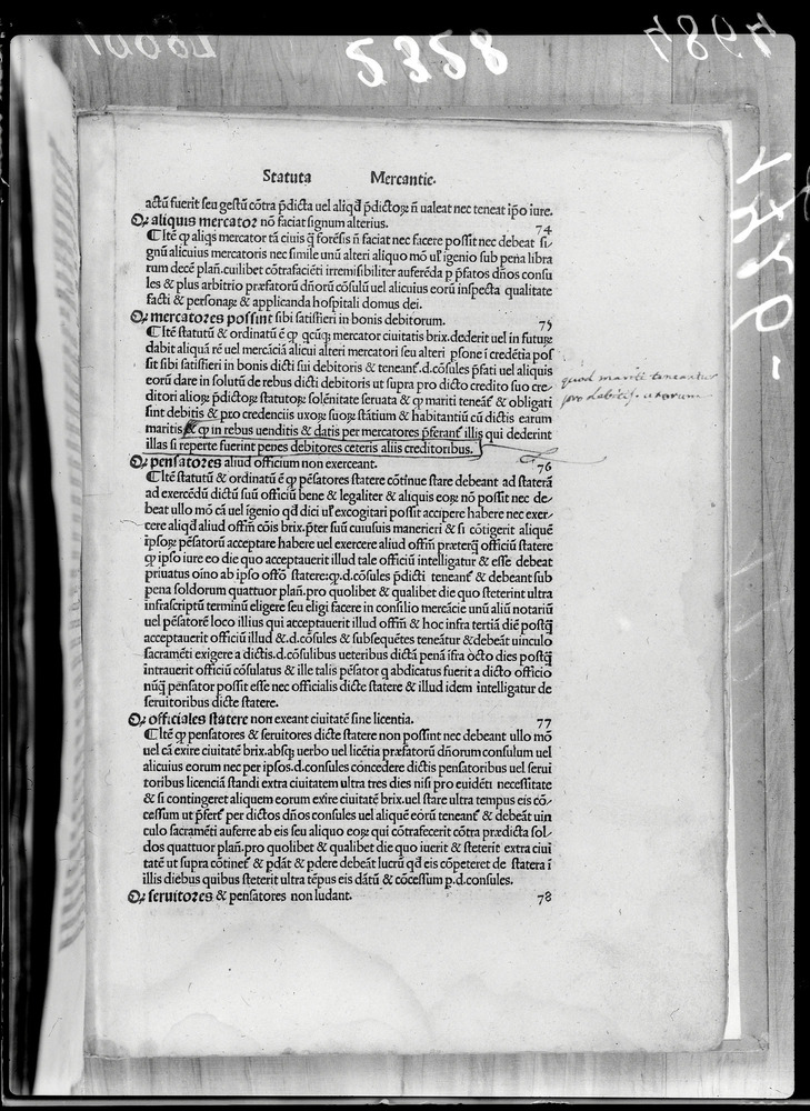 Roma, Biblioteca del Senato della Repubblica Giovanni Spadolini, Statuti di Brescia - IGI 2176
doc_04864
Keywords: B Senato della Repubblica Statuti di Brescia, IGI 2176, Incunaboli, B Senato della Repubblica