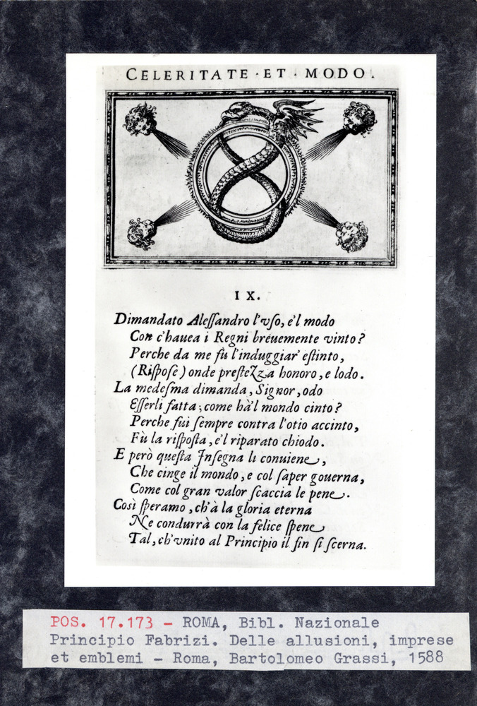 Fabrizi, Delle allusioni, Roma, Bartolomeo Grassi, 1588. Roma, Biblioteca Nazionale Centrale
pos_17173
Keywords: BNCR edizione B. Grassi 1588, BNCR