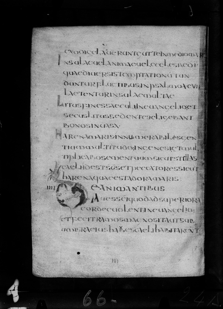 Roma, Biblioteca Nazionale Centrale, Sess. 77
doc_00001_024v
Keywords: BNCR Sess. 77, Decorazioni zoomorfe, 8. sec., BNCR