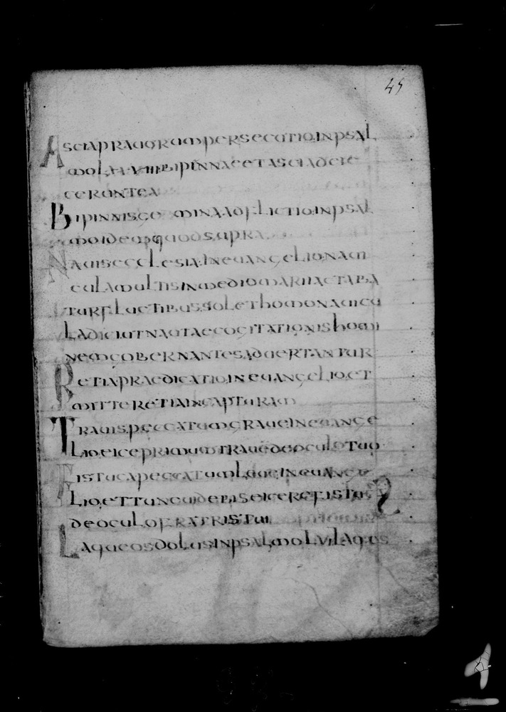 Roma, Biblioteca Nazionale Centrale, Sess. 77
doc_00001_045r
Keywords: BNCR Sess. 77, 8. sec., BNCR