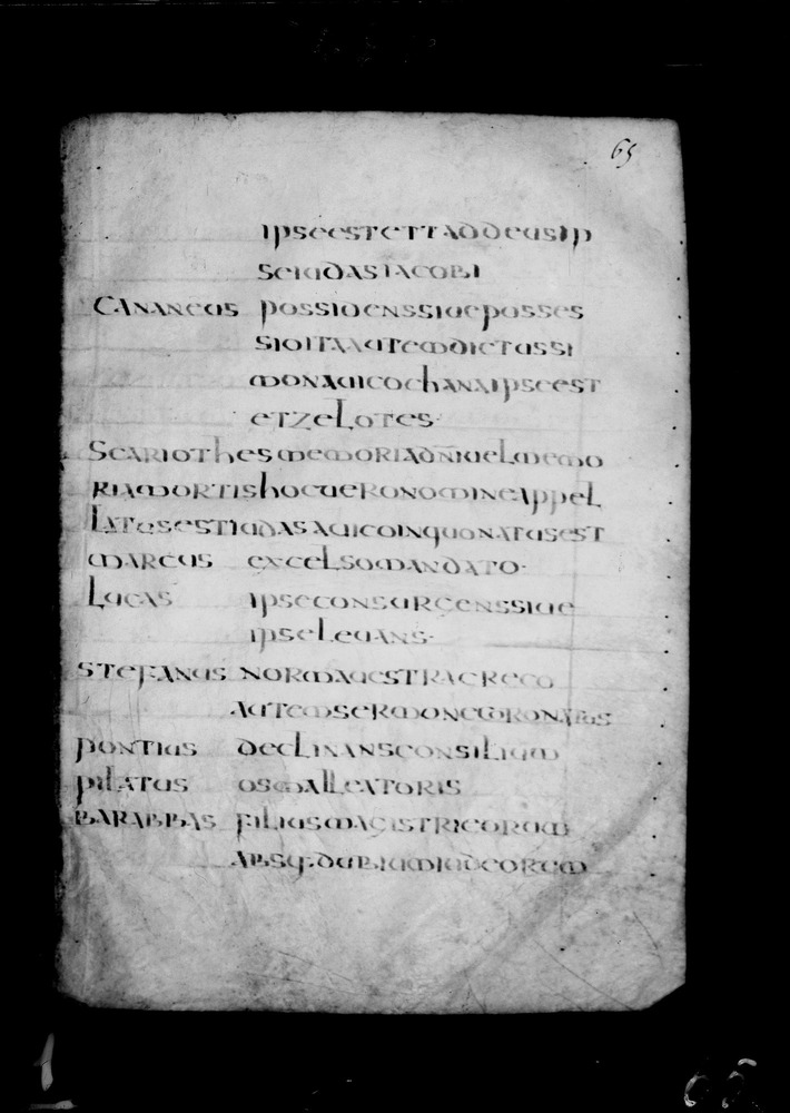 Roma, Biblioteca Nazionale Centrale, Sess. 77
doc_00001_065r
Keywords: BNCR Sess. 77, 8. sec., BNCR