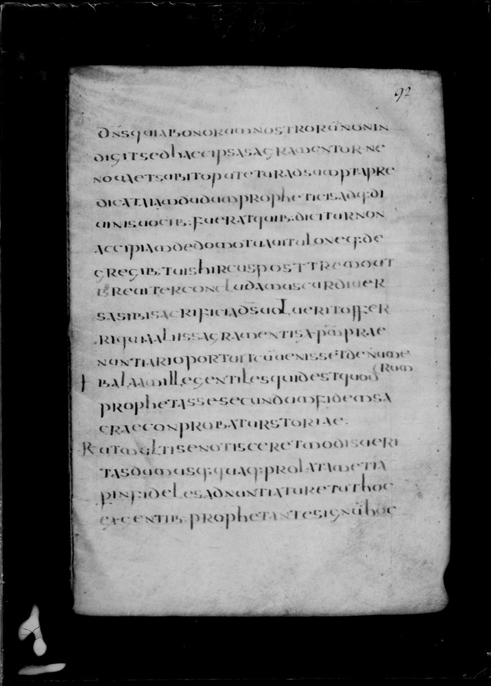 Roma, Biblioteca Nazionale Centrale, Sess. 77
doc_00001_092r
Keywords: BNCR Sess. 77, Palinsesti, 8. sec., BNCR