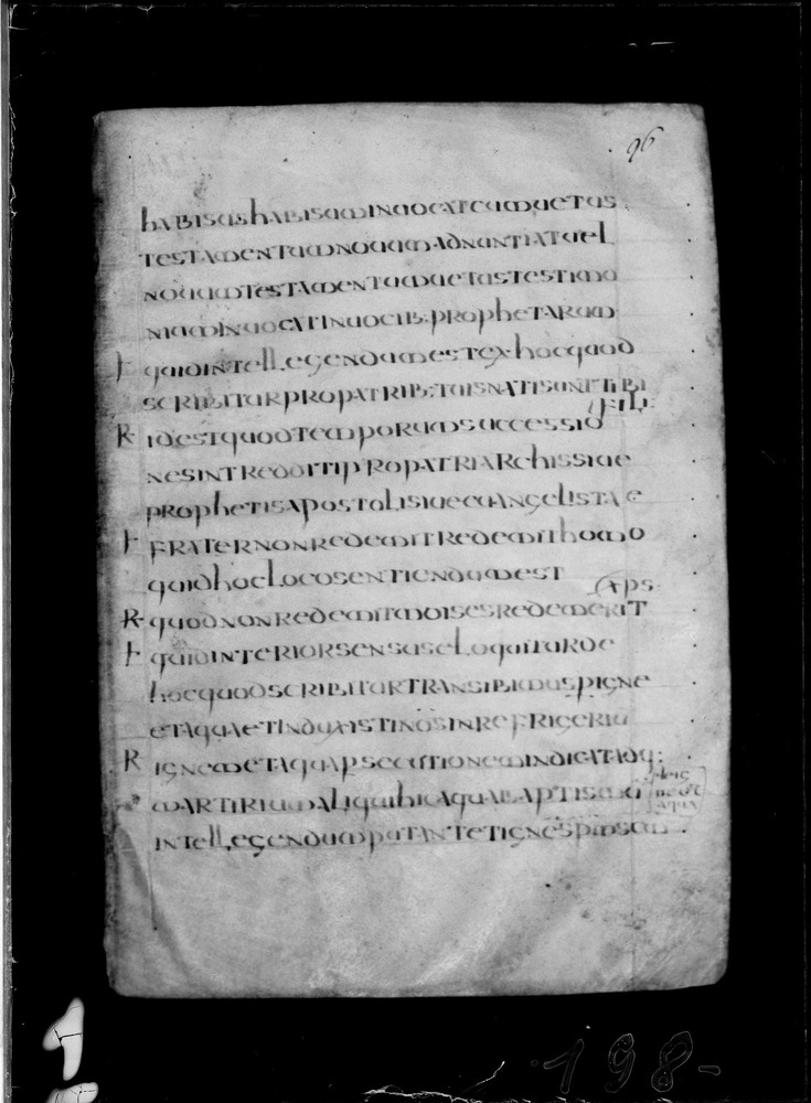 Roma, Biblioteca Nazionale Centrale, Sess. 77
doc_00001_096r
Keywords: BNCR Sess. 77, Palinsesti, 8. sec., BNCR