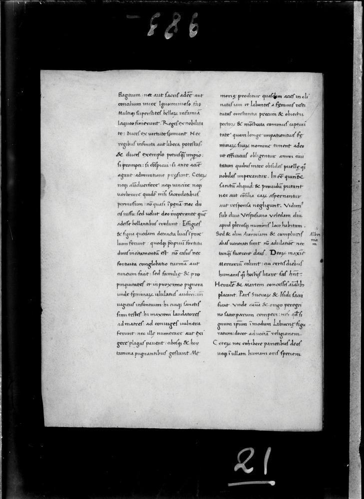 Roma, Biblioteca Nazionale Centrale, Ms. Vitt. Em. 1631 [Codex Aesinas Lat. 8]
doc_00021_67v
Keywords: BNCR Ms. Vitt. Em. 1631, Rest.67/1938, 9. sec., BNCR