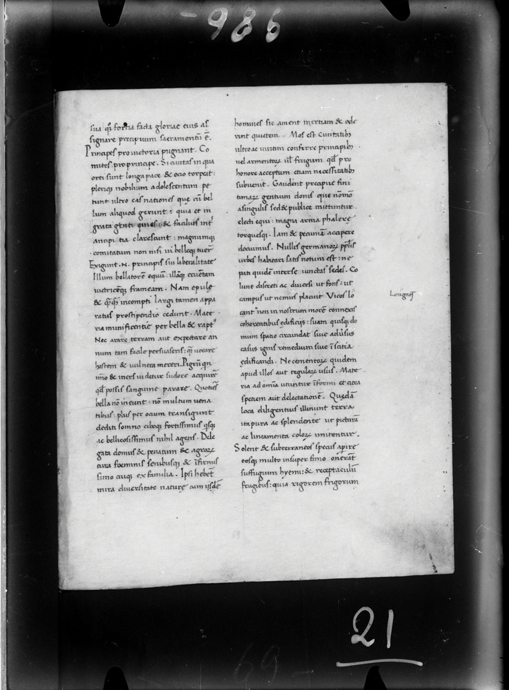 Roma, Biblioteca Nazionale Centrale, Ms. Vitt. Em. 1631 [Codex Aesinas Lat. 8]
doc_00021_69r
Keywords: BNCR Ms. Vitt. Em. 1631, Rest.67/1938, Palinsesti, 9. sec., BNCR