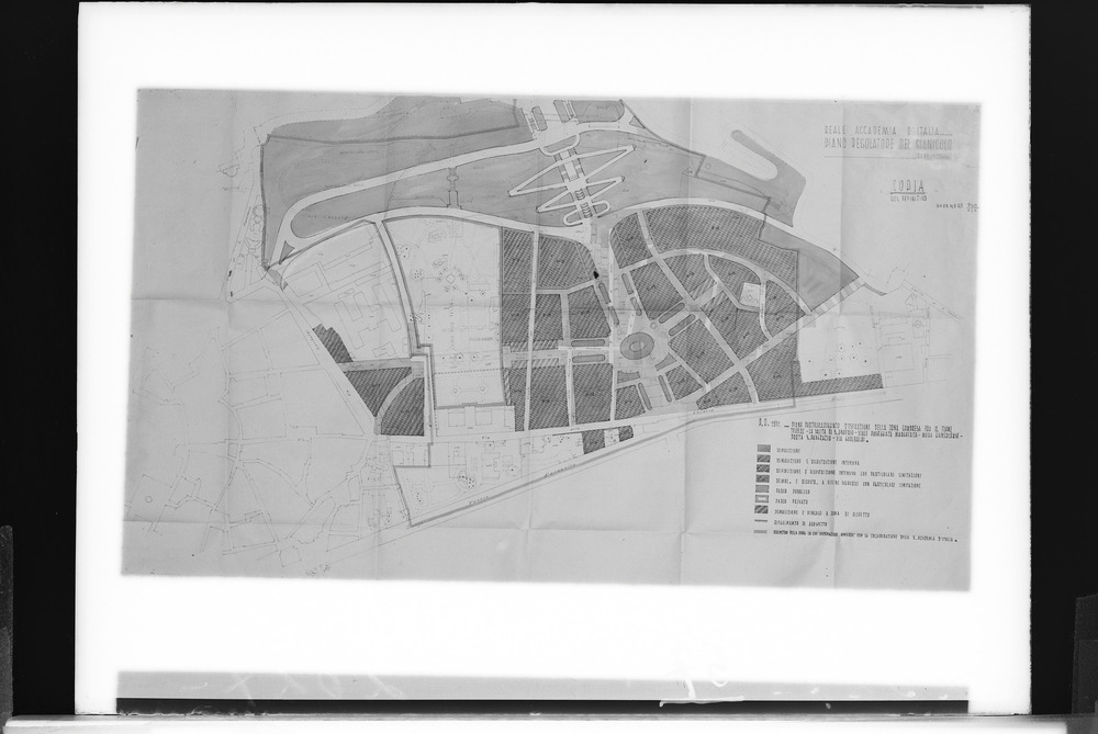 Disegno del piano regolatore del Gianicolo (Roma), 1931
doc_00057a
Keywords: Gianicolo (Roma) Piano regolatore 1931