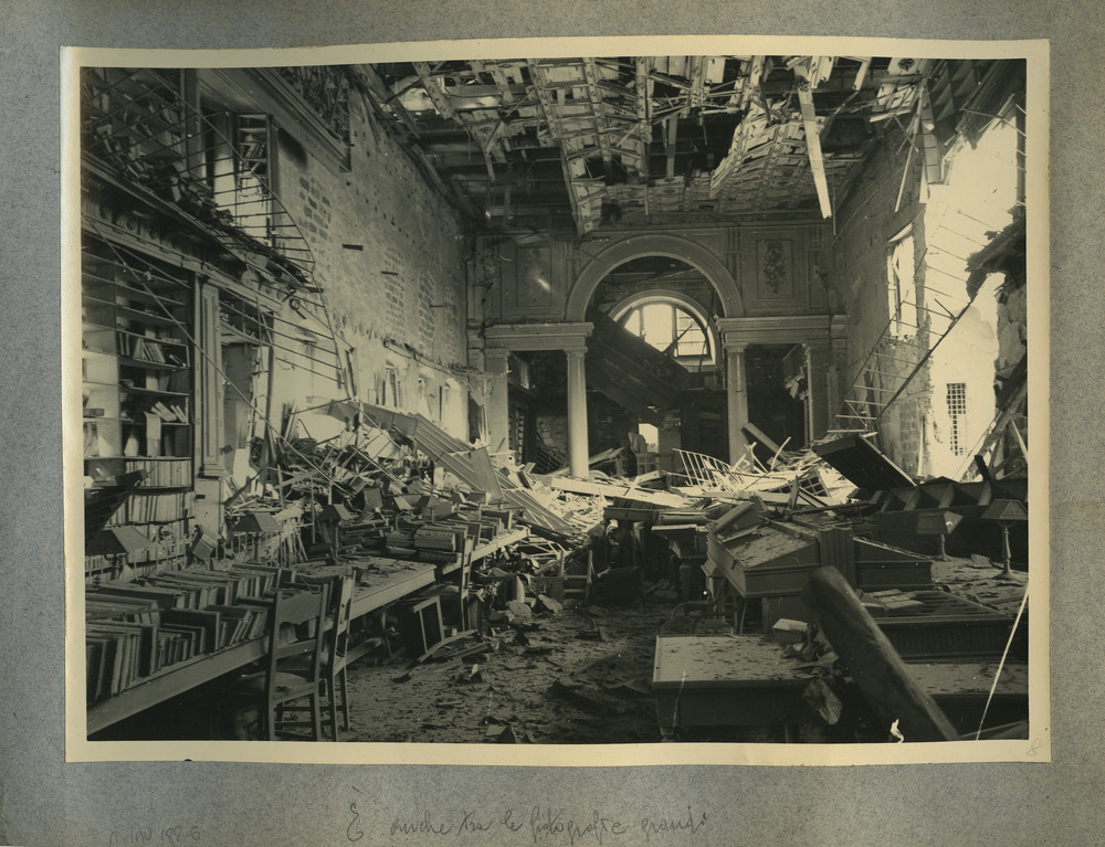 Palermo, Biblioteca centrale della Regione siciliana Alberto Bombace. Periodo bellico
pos_n_inv_186-6
Keywords: Sicilia,Guerra
