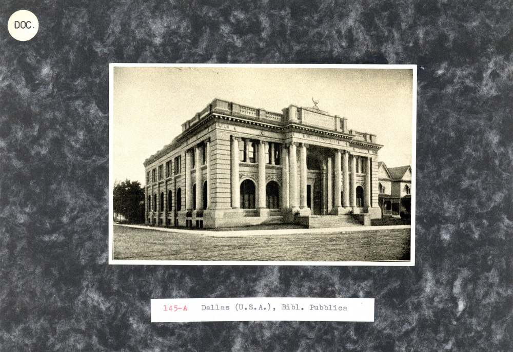 Dallas, Dallas Public Library, Esterni
doc_00145
Keywords: USA,Biblioteche Carnegie