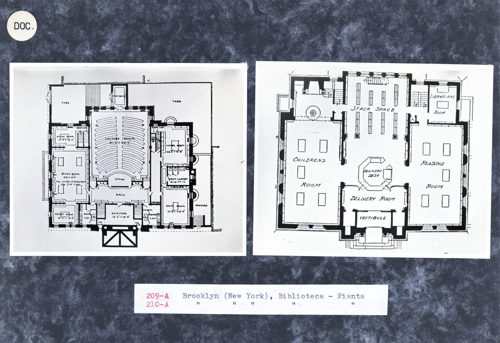 Brooklyn (NYC), Flatbush Library, Planimetria
doc_00210
Keywords: USA,Biblioteche Carnegie,doc_00209,doc_00210