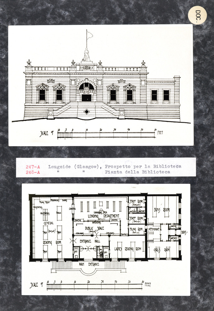 Glasgow, Langside Library, Planimetria
doc_00248
Keywords: Scozia,Biblioteche Carnegie,doc_00247,doc_00248