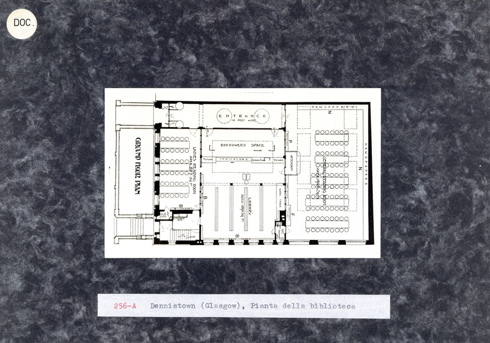 Glasgow, Dennistoun Library, Planimetria
doc_00256
Keywords: Scozia,Biblioteche Carnegie