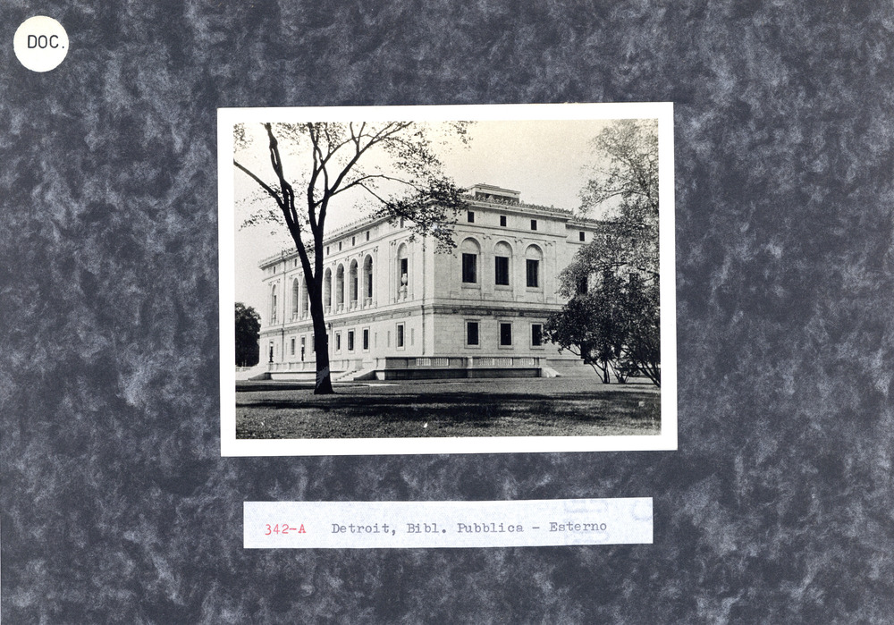 Detroit, Detroit Public Library, Esterni
doc_00342
Keywords: USA,Biblioteche Carnegie