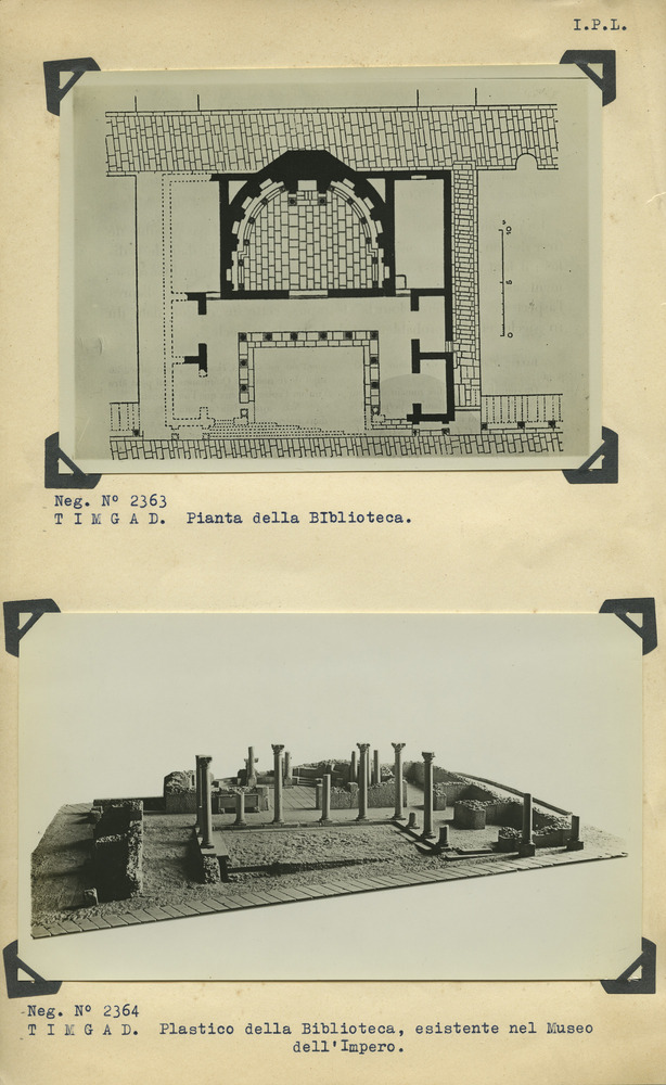 Timgad, Biblioteca, Planimetria
n_inv_a_171
Keywords: Architettura romana,n. inv. A 171,n. inv. A 172
