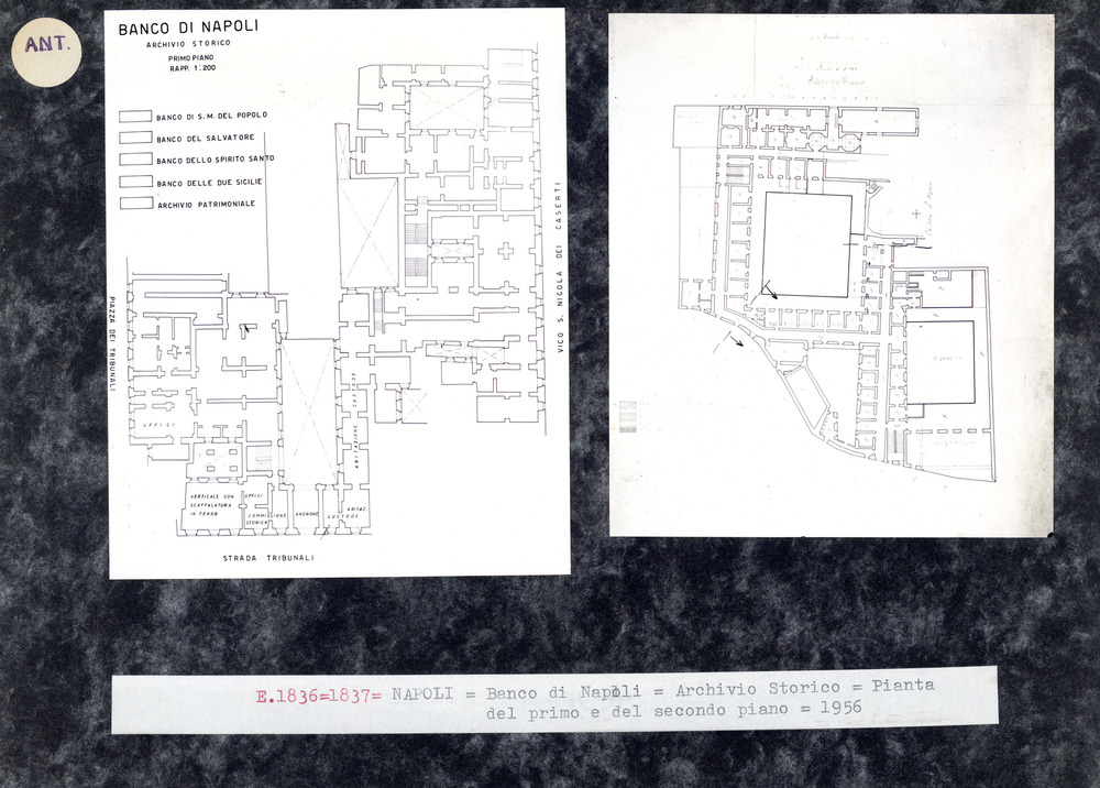 Napoli, Archivio Storico del Banco di Napoli, Planimetria
ant_01836
Keywords: Archivi (antitermitica), Napoli (antitermitica), Campania (antitermitica), Planimetrie, ANT.01836, ANT.01836a, ANT.01837, ANT.01837a