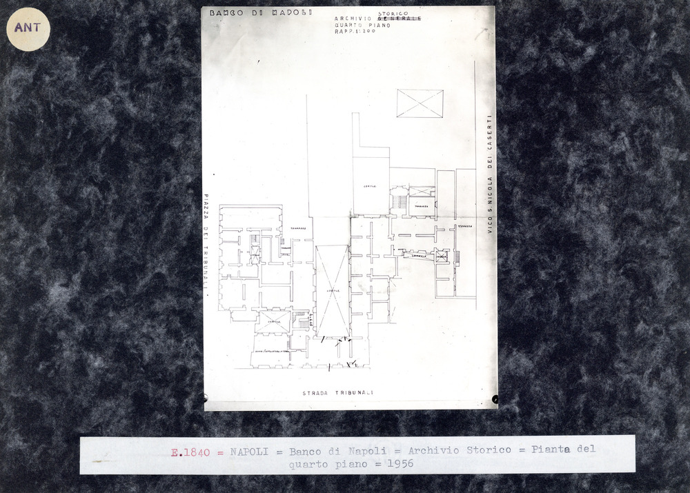 Napoli, Archivio Storico del Banco di Napoli, Planimetria
ant_01840
Keywords: Archivi (antitermitica), Napoli (antitermitica), Campania (antitermitica), Planimetrie, ANT.01840, ANT.01840a