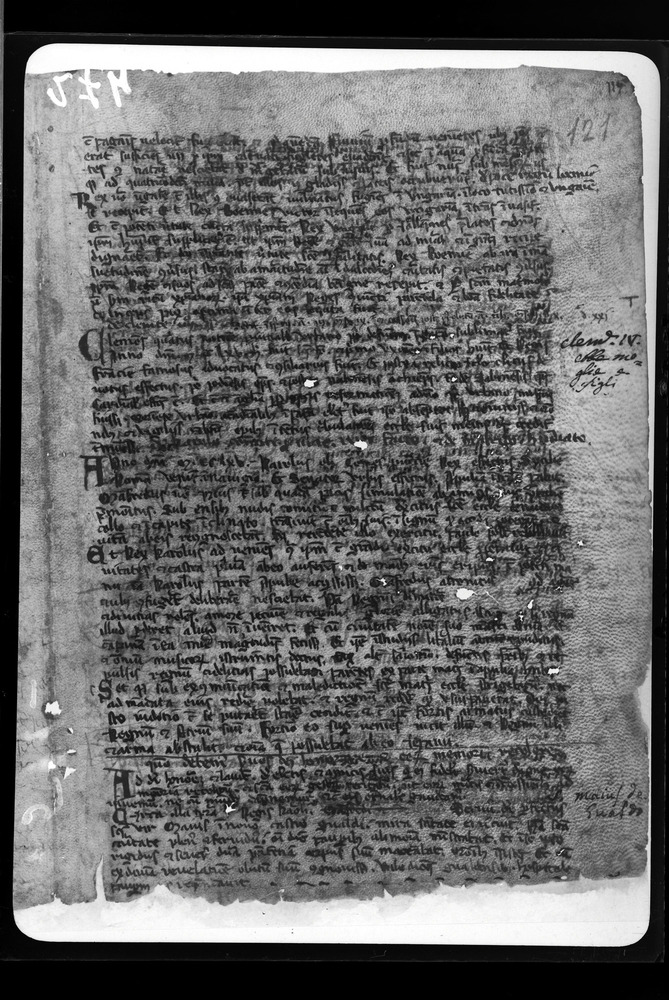 Assisi, Biblioteca del Sacro Convento di San Francesco, Fondo Antico, Codice 342
doc_00274_121r
Keywords: Assisi B Basilica S. Francesco Cod. 342, Assisi B Basilica S. Francesco