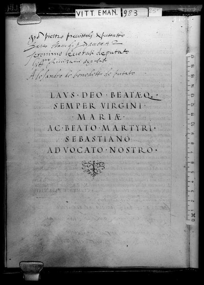 Roma, Biblioteca Nazionale Centrale, Ms. Vitt. Em. 983
doc_07214
Keywords: BNCR Ms. Vitt. Em. 983, BNCR