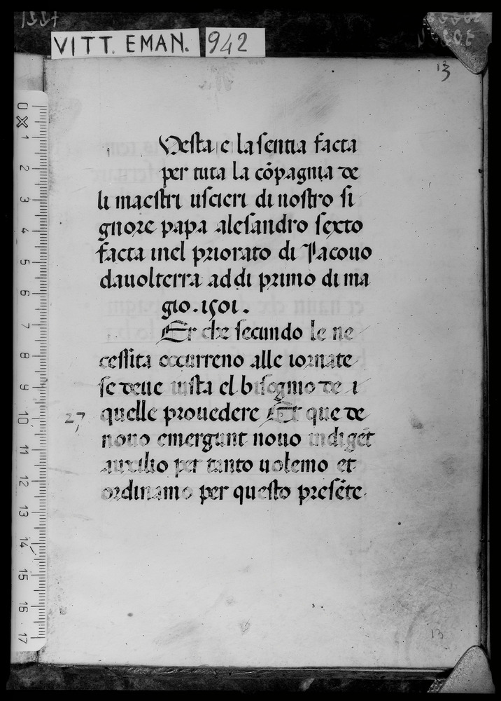 Roma, Biblioteca Nazionale Centrale, Ms. Vitt. Em. 942
doc_07221
Keywords: BNCR Ms. Vitt. Em. 942, BNCR