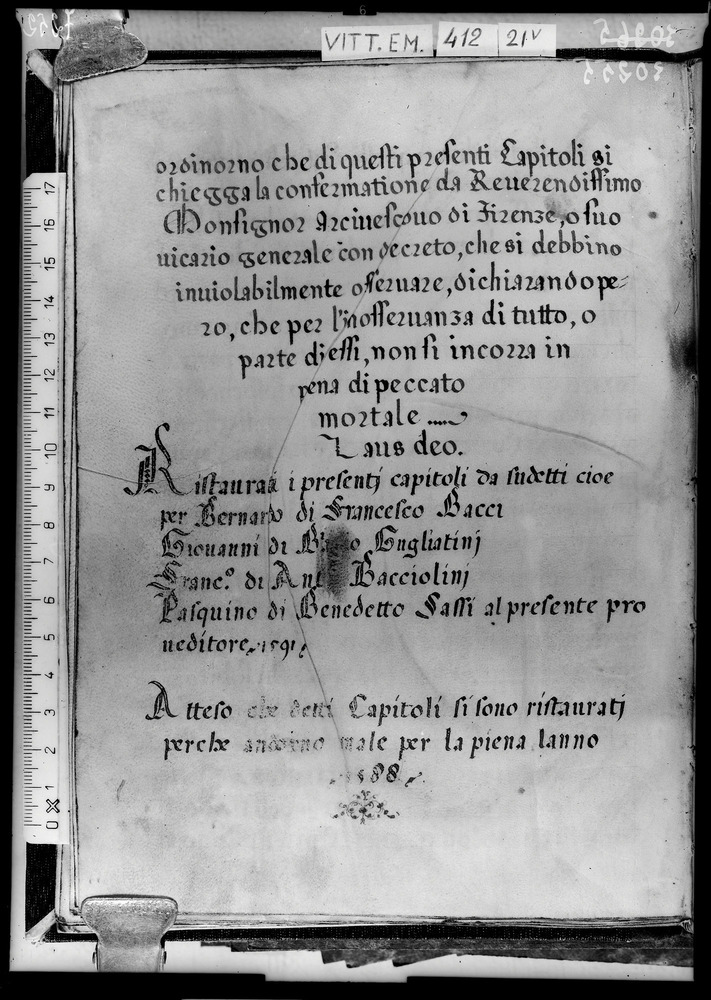 Roma, Biblioteca Nazionale Centrale, Ms. Vitt. Em. 412
doc_07252
Keywords: BNCR Ms. Vitt. Em. 412, BNCR