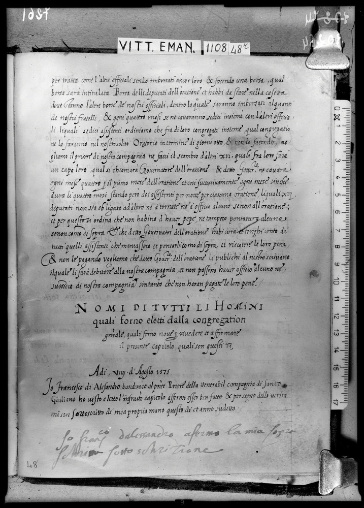 Roma, Biblioteca Nazionale Centrale, Ms. Vitt. Em. 1108
doc_07261
Keywords: BNCR Ms. Vitt. Em. 1108, BNCR